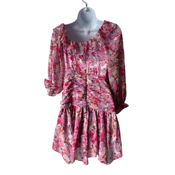 For Love and Lemons Sofia Floral Bustier Mini Dress, size S - Picture 3 of 13